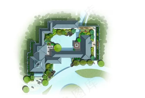 庭院总平面图图片 庭院总平面图图片