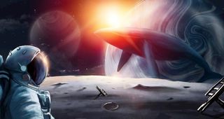 宇宙星空 宇航员图片