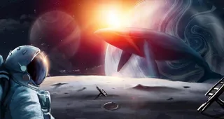 宇宙星空 宇航员图片