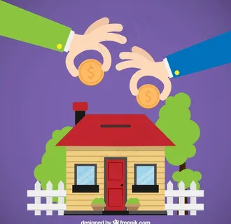 住房公积金插画图片