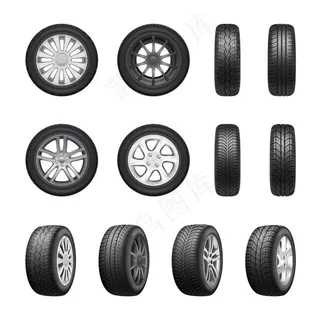 矢量轮胎图片