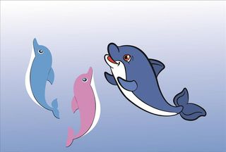 卡通海豚图片