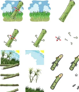 手绘甘蔗表情图片