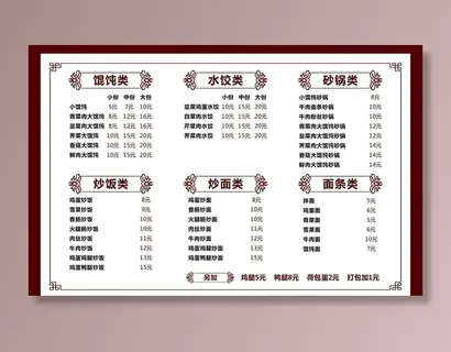 菜单图片