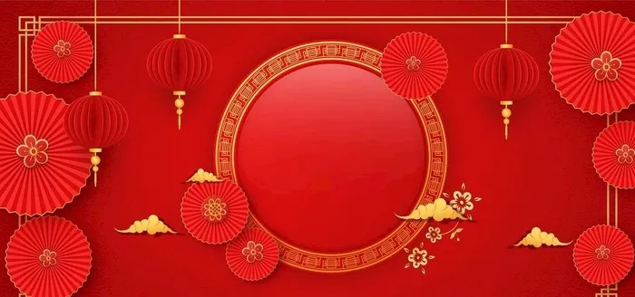 红色背景图片ai矢量模版下载