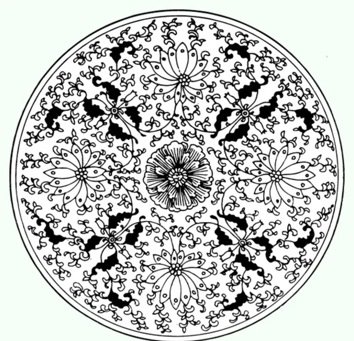 中国传统花纹图片eps,ai矢量模版下载