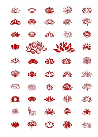 矢量莲花icon图片