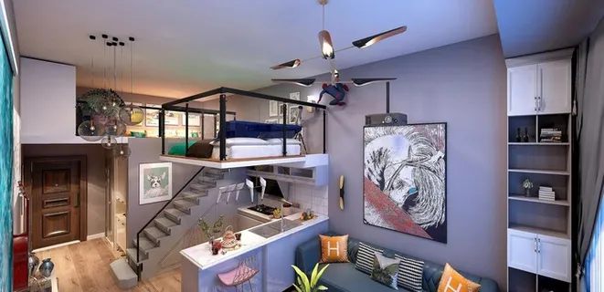 LOFT 复式 公寓样板房图片