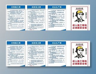 建筑 工地 文明 施工牌 安全图片