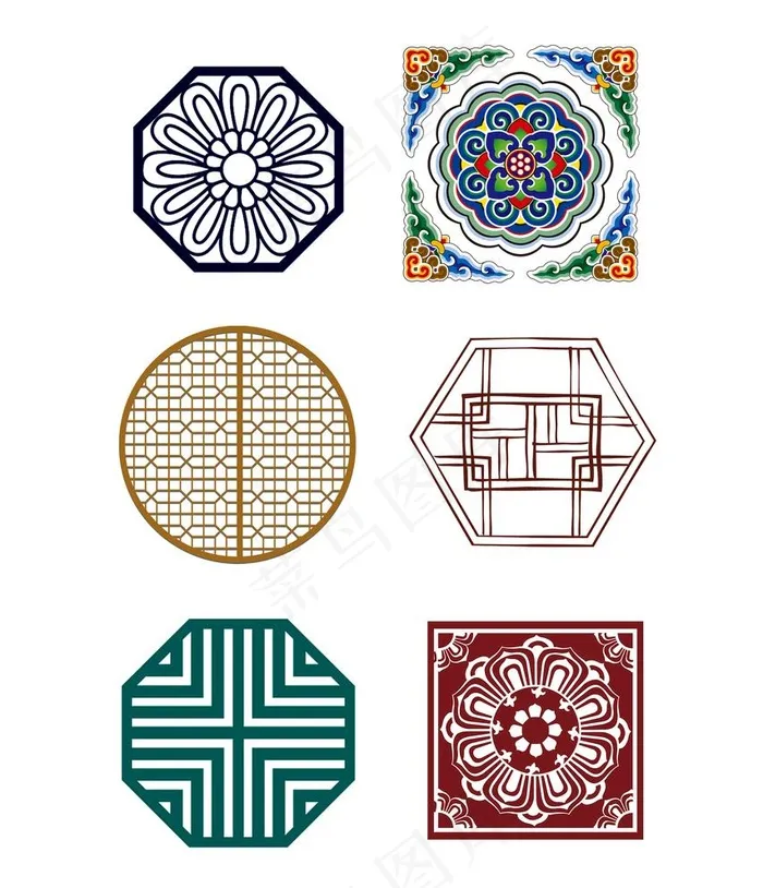 传统窗格图片(2500x3000)psd模版下载