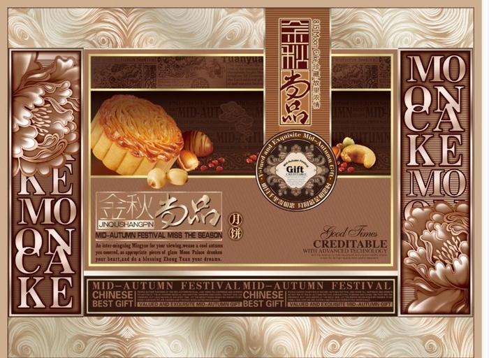 欧式月饼包装图片