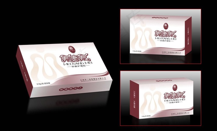 保健品包装展开图图片cdr矢量模版下载