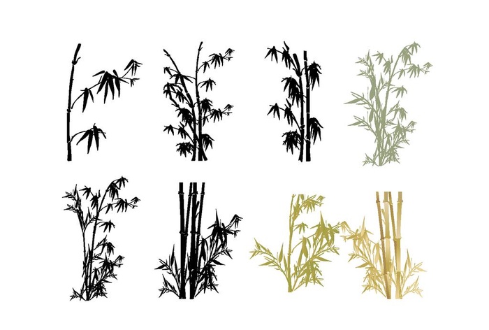 竹子图片ai矢量模版下载