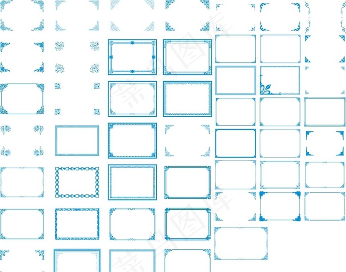 边框图片cdr矢量模版下载