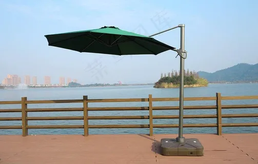 一园3米圆形墨绿色单顶罗马伞图片