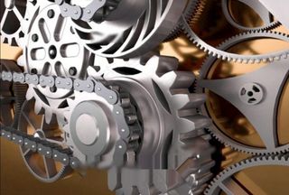 c4d模型金属机械齿轮链条图片