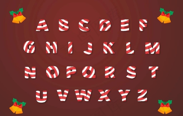 字母 数字 英文图片ai矢量模版下载