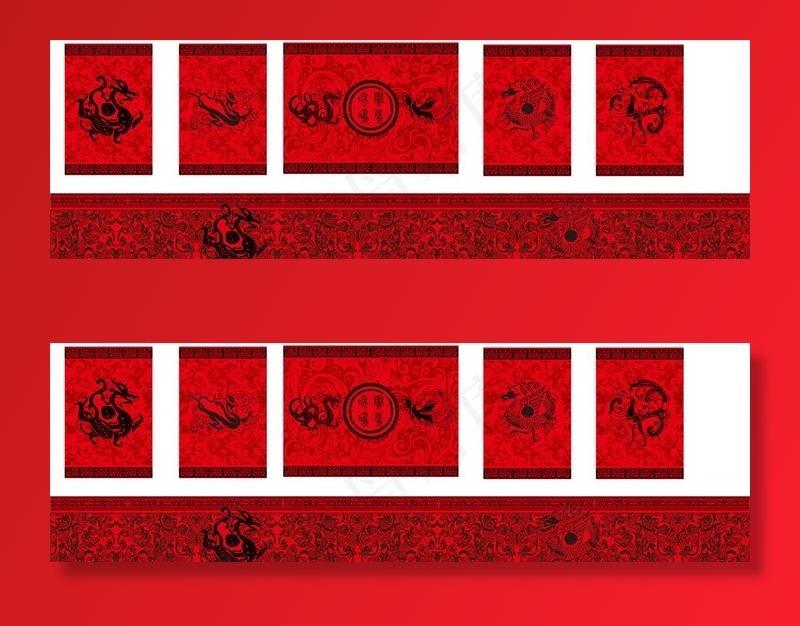 中式汉婚图片cdr矢量模版下载