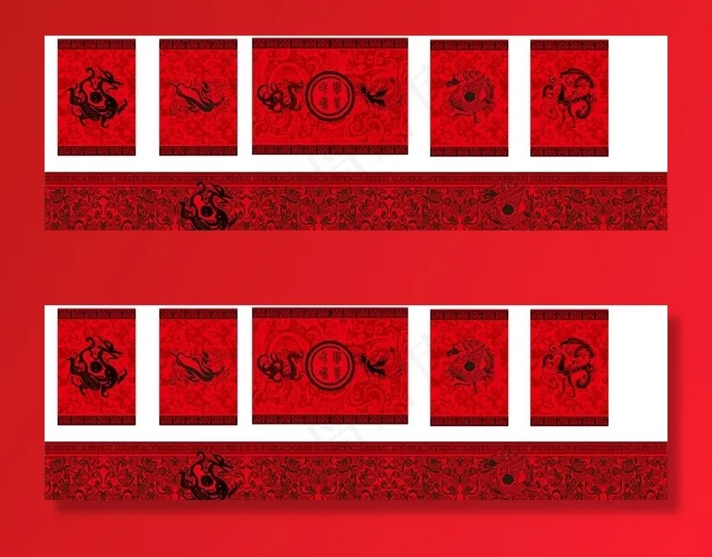 中式汉婚图片cdr矢量模版下载