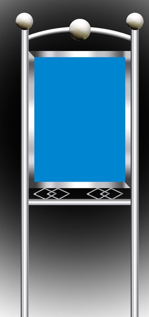 不锈钢站牌效果图图片