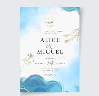 结婚邀请卡 图片