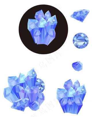 卡通水晶钻石素材图片