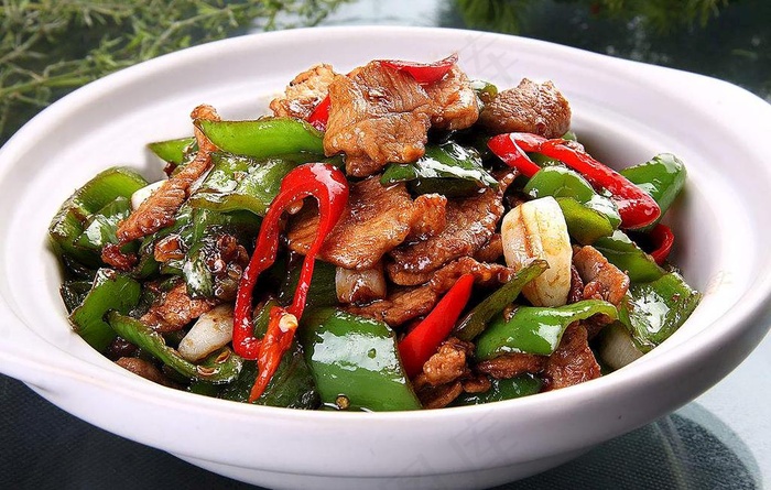 青椒炒肉 辣椒炒肉图片