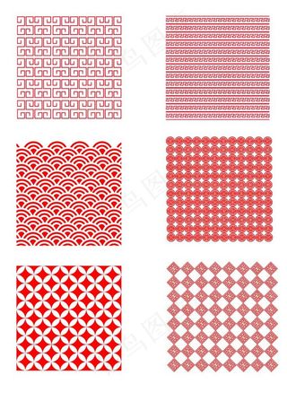 中国风祥云图案花纹底纹PNG图片