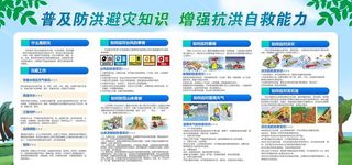 防汛防台标语 预防自然灾害图片