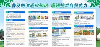 防汛防台标语 预防自然灾害图片