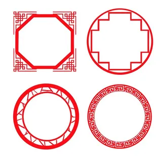 传统圆框图片