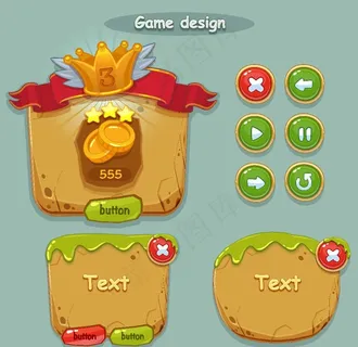 复古游戏界面设计图片