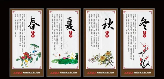 春夏秋冬 四季养生图片