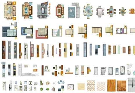 家具平面图图片