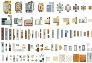 家具平面图图片