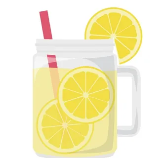 夏日冷饮矢量插画图片