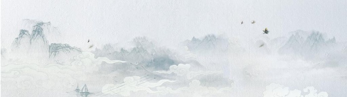 山水国风复古传统古风背景素材图片