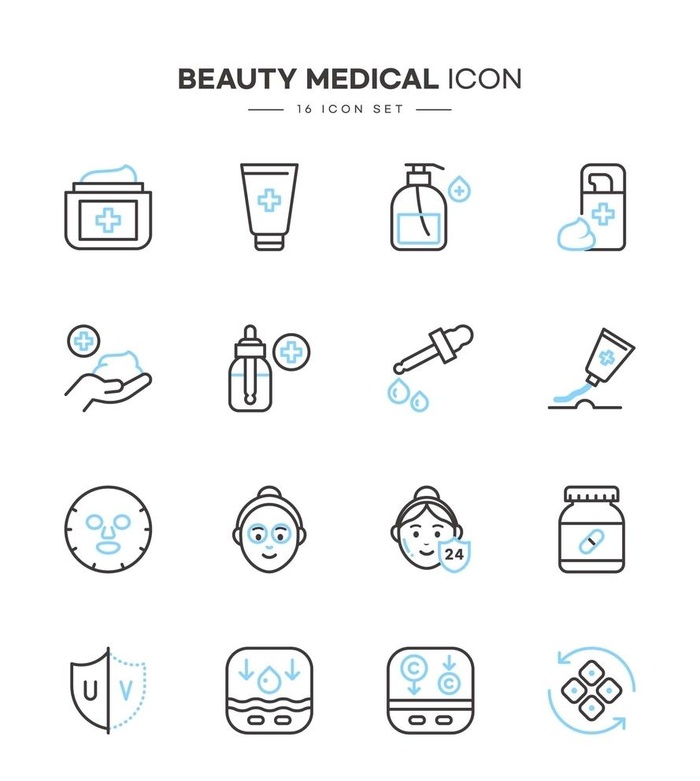 医美icon图标 图片ai矢量模版下载