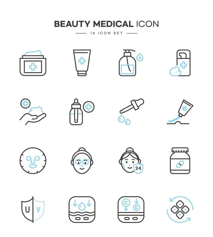 医美icon图标 图片ai矢量模版下载