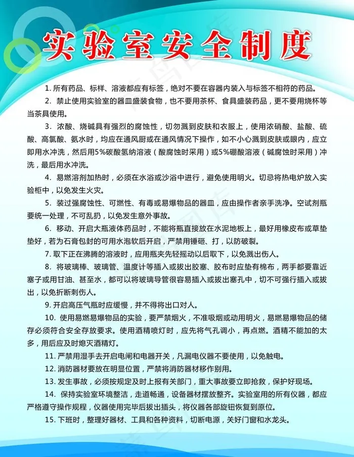 实验室安全制度.图片