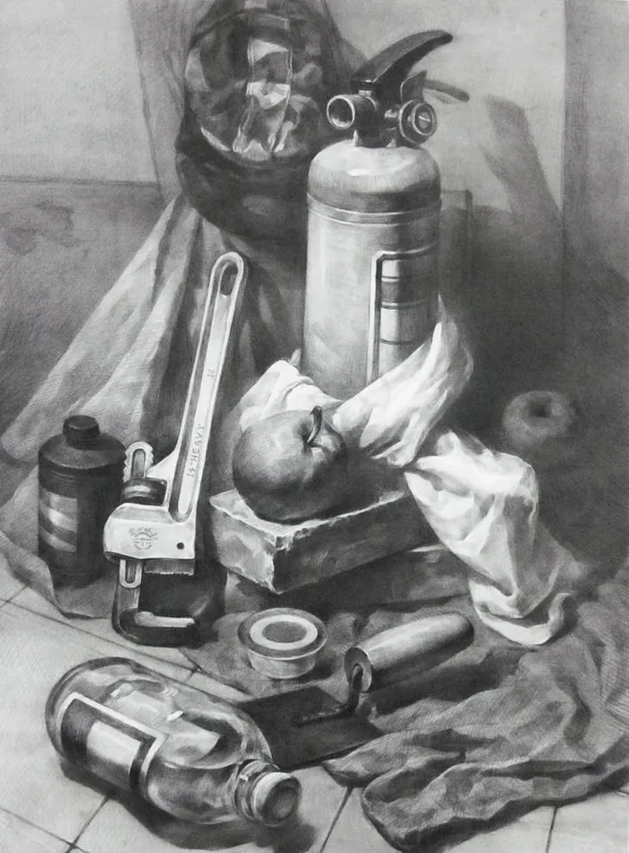 素描静物图片
