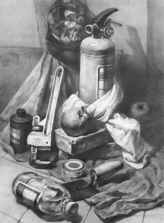 素描静物图片