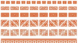 中式花纹边框素材图片
