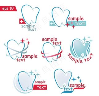 创意牙齿图标图片