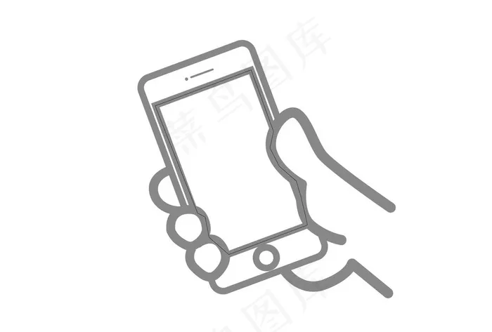 手机扫码图片ai矢量模版下载
