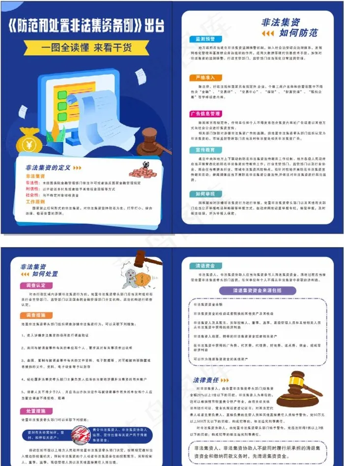 非法集资知识  非法集资折页图片cdr矢量模版下载
