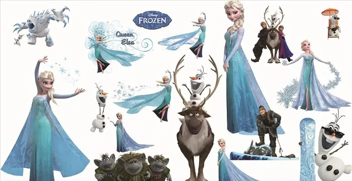 白雪奇缘素材图片(3614x1974)psd模版下载