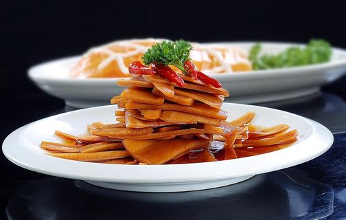 冷拼特色萝卜皮图片