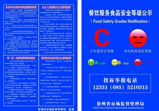 食品安全等级公示牌 餐饮 制度图片