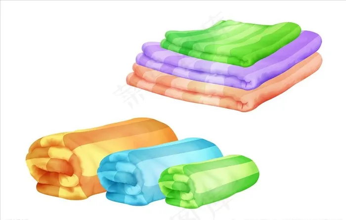 矢量毛巾素材图片eps,ai矢量模版下载